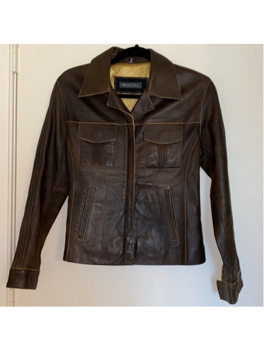 Brown Leather Jacket EUC